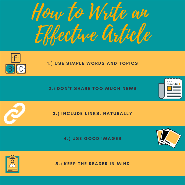 How to write an effective article