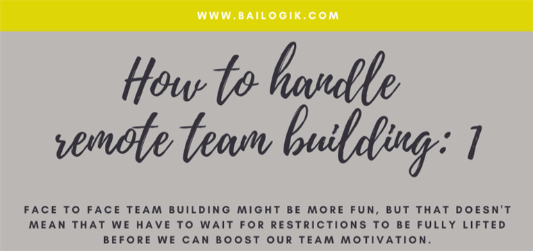 How to handle remote team building
