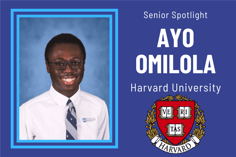 Léman Manhattan Senior Spotlight: Ayo Omilola '22, Harvard University