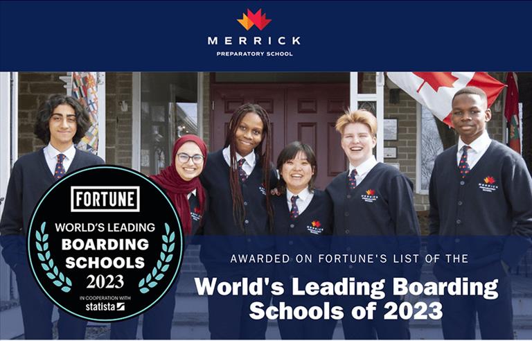 Merrick Prep School awarded Fortune list World's Leading Boarding School 2023